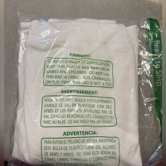 Women’s Hanes White Crewneck Sweater - Picture 3 of 4